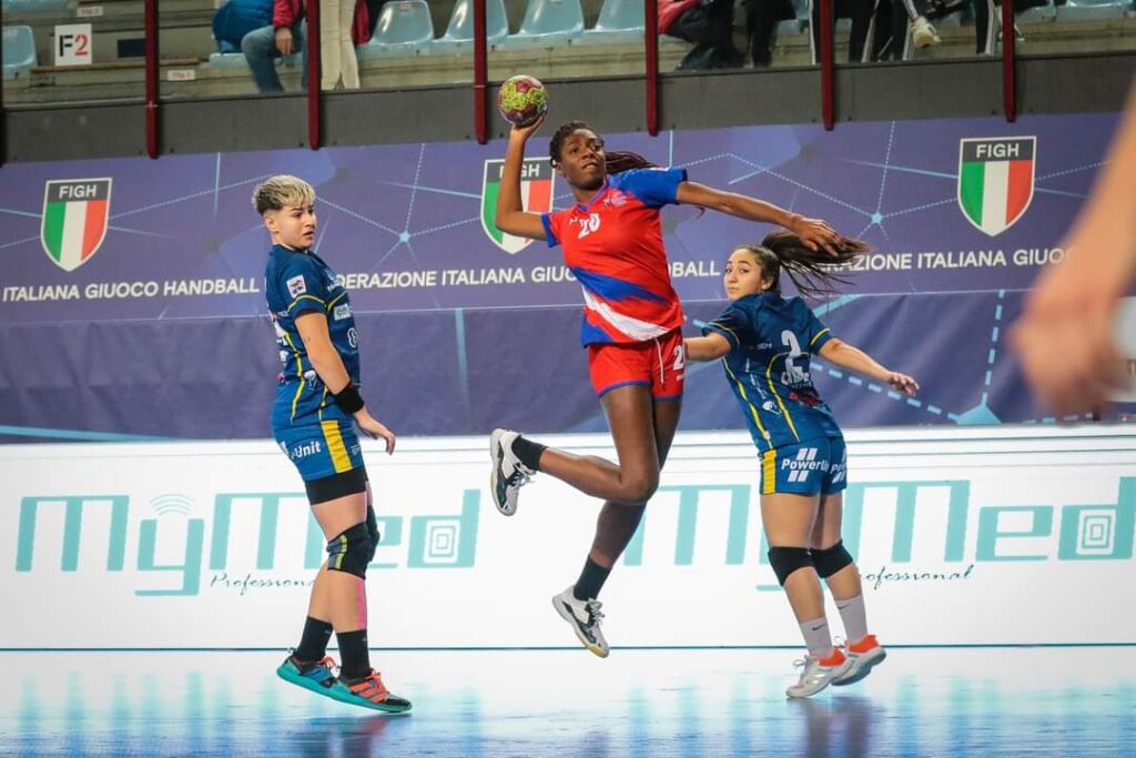 Serena Eghiaruwa in azione contro Pontinia in Coppa Italia