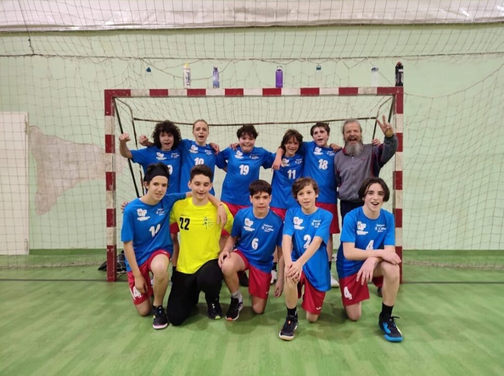 L'under15 maschile del Cellini Padova che ha vinto contro Vicenza con un gol all'ultimo minuto