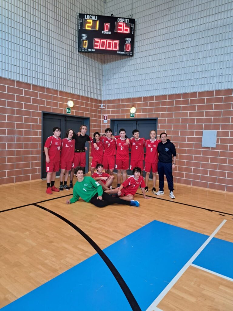 L'under17 maschile della Cellini Padova dopo aver vinto contro Ponte di Piave