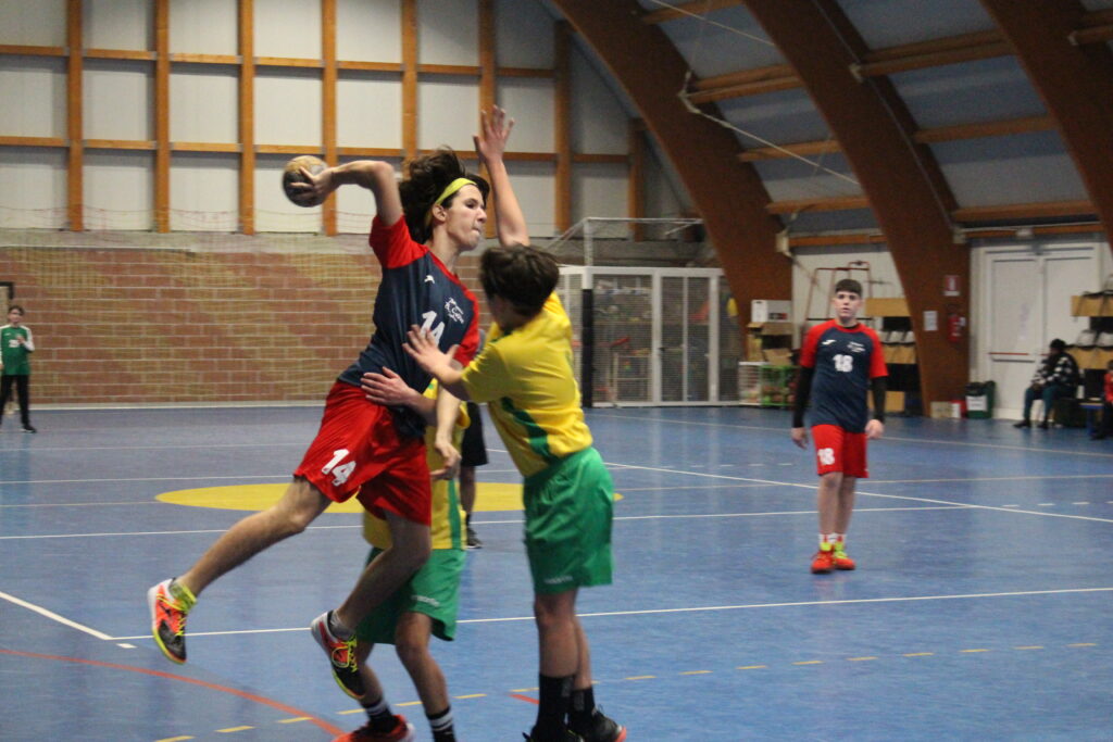 uno scatto dell'under15 maschile della Cellini Padova in partita
